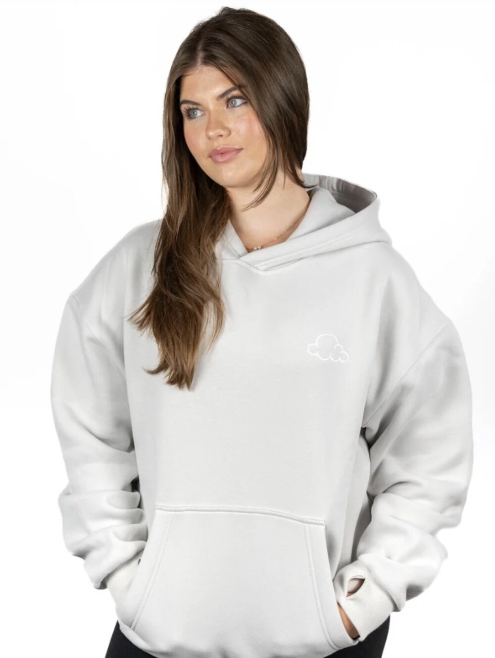 Cloud nine Stress Relief Gray Hoodie With Built In Stress Balls Size S
